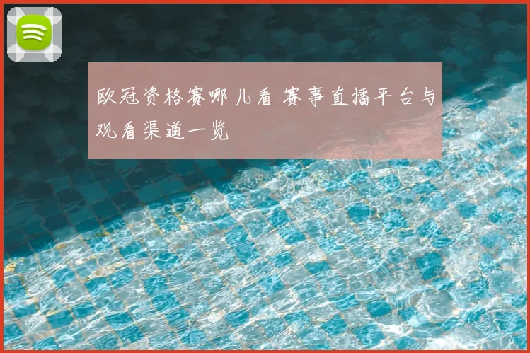 欧冠资格赛哪儿看 赛事直播平台与观看渠道一览